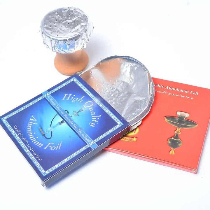 50pcs Pre-Punched Hookah Tinfoil - Premium Shisha Accessory