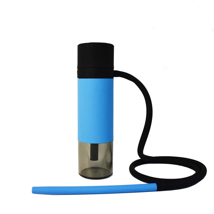 Shisha-Go Pro portable hookah in vibrant blue finish for stylish and compact use.